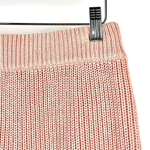 MABLE Julia Salmon Distressed Edge Sweater Skirt - Picture 4 of 8